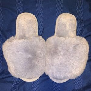 Fluffy slippers